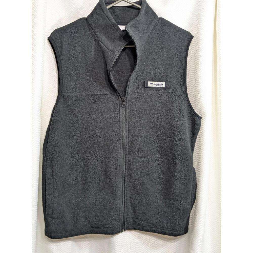 Columbia Men's Black Fleece Vest Size Small